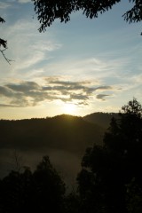 山の空・朝焼け1