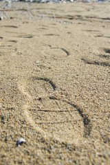 砂浜の足跡2