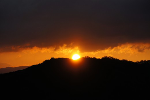 空画像 空 日の出 朝焼け フリー写真素材