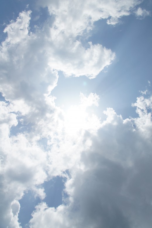 空・太陽光・雲