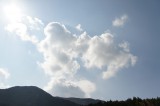山 空・太陽と雲