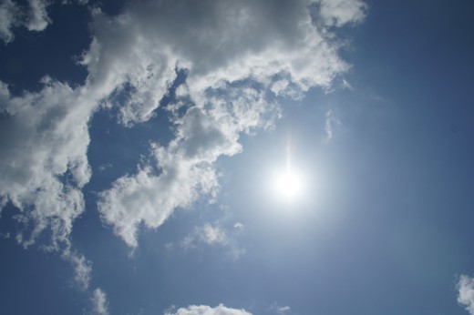 空・太陽光・雲